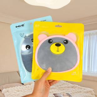 Cartoon Desktop Small Mirror Home Small Student Dormitory Desktop Cyber Celebrity Makeup Mirror Folding Wall-mounted Small Mirror