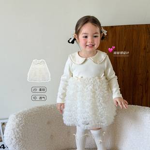 ZheLi children's clothing, girls' dress, autumn stylish children's princess dress, Class A baby dress, one-year-old girl's formal dress