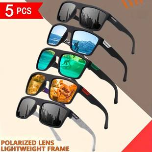 New Large Frame Anti-Uv Cycling Mirror European and American Sunglasses Driving Polarized Outdoor Fishing Goggles Unisex