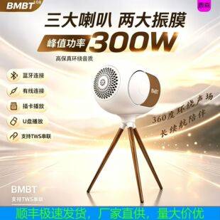 BMBT108 Diwaer-style floor-standing Bluetooth speaker with heavy bass, wireless Bluetooth speaker with 360-degree surround sound
