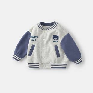 Boys' Jacket 2026 New Style Baby Baseball Jacket Stylish Cardigan Infant Autumn Outdoor Jacket Clothing
