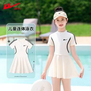 Pull Back Kidsren's Swimsuit Girls 2025 New One-Piece Girl Swimsuit Medium and Large Kidsren Summer Baby Cute Swimsuit