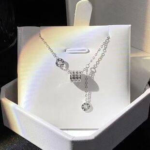 Slim Waist Tassel Necklace for Women, Light Luxury Niche Design Clavicle Chain, Fashionable Versatile Exquisite Accessory
