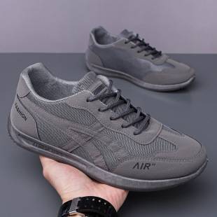 Plus Size Men's Shoes New Summer Men's Running Shoes Versatile Korean Style Trendy Sports Casual Shoes Sneakers Trendy Shoes
