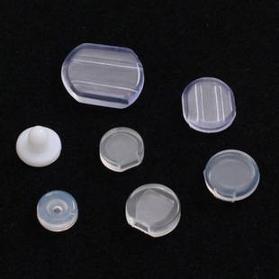 Mosquito Incense Plate Ear Clip Ear Mat Silicone Environmental Transparent Anti-Pain Mat DIY Earrings Accessories Ear Clip Soft Rubber Mat