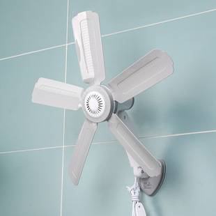 Small fan student dormitory household bedroom mute kitchen wall electric fan bathroom wall hanging fan one-piece delivery