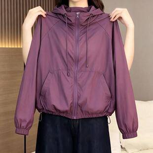 2026 Spring New Women's Hooded Jacket, Casual Windbreaker, Youthful Fashionable Loose Outdoor Jacket