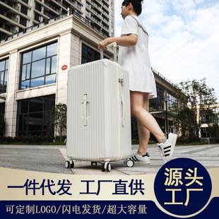 Large Capacity password luggage female ins Internet celebrity universal wheel travel trolley case thickened leather case Factory Direct Sales