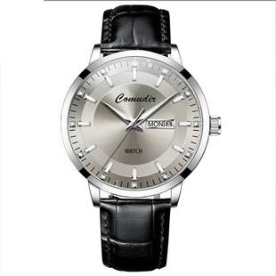 Fully Automatic Imitation Mechanical Watch, Business Men's Watch, Hollow Design, Waterproof, Luminous, Dual Calendar, High-Value Watch