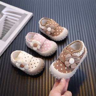 2026 Autumn New Baby Shoes for 1-3 Year Olds, Soft Sole Toddler Shoes, Girls' Canvas Shoes, Casual Breathable Princess Shoes