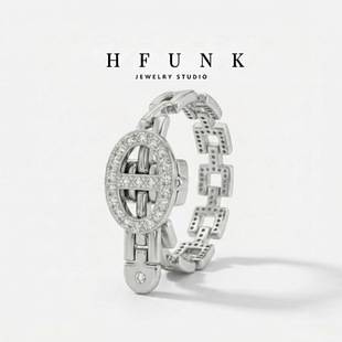 High-end pig nose adjustable Korean-style minimalist ring, first-release fashion jewelry for men and women