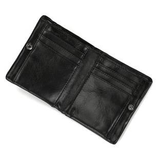 Amazon Men's Wallet rfid Genuine Leather Vertical Wallet Casual Fashion Multi Card Bits Retro Cowhide Coin Purse