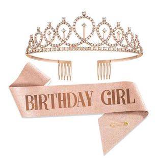 European and American Birthday Party Crown Headwear Headband Hair Card Letter hapybirthday Happy Birthday Hair Band