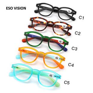 Plastic reading glasses small frame with rice nail color matching hyperopic glasses Oval men and women in stock batch with slingshot 235160