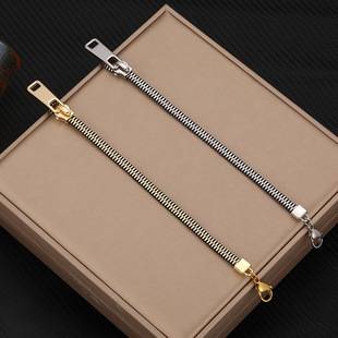 New European and American cross-border zipper bracelets, light luxury niche exquisite creative design wristbands, jewelry factory direct sales