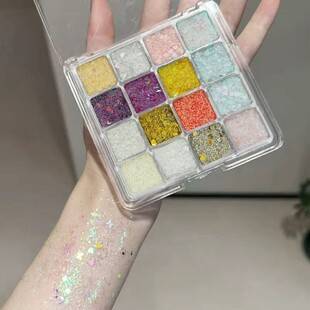 DHDL16 color eye shadow glue-free performance stage makeup gel sequins color eye shadow cos 61 performance makeup