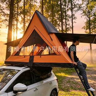 Quick-open roof tent, ultra-light tent for SUVs, off-road vehicle tent, outdoor self-driving rainproof roof tent