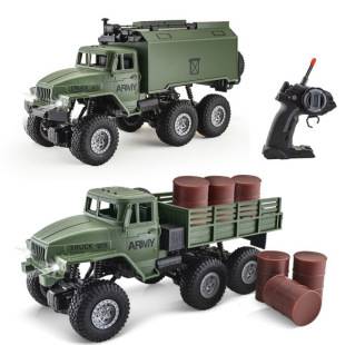 Cross-Border Amazon Best-Selling Remote-Controlled Military Transport Vehicle, Electric Charging Off-Road Climbing Six-Wheel Remote Control Car for Boys