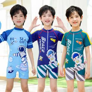 Boys' Swimsuits, Kidsren's One-Piece Suits, Quick-Drying Medium and Large Kidsren's Swimsuits, Kidsren's Swimsuits, 2024 New Baby Swimsuits