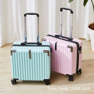Small Luggage Case Female Male 2023 New 18 Inch Portable Boarding Password Box Student Travel Trolley Case Leather Case