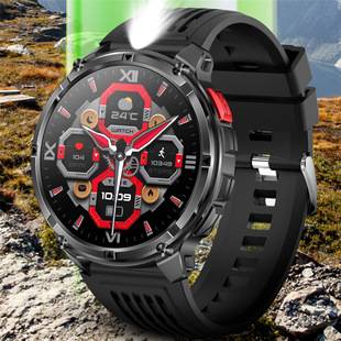 Cross-Border New Ht33 Smart Watch Heart Rate Bluetooth Call Flashlight Compass Step Counting Outdoor Sports Watch