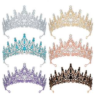 New Luxury Bridal Crown Hairband Wedding Dress Accessories Elegant Crystal Bridal Crown Hair Accessories
