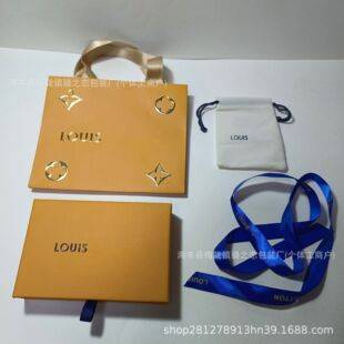 Louis Vuitton Ring and Necklace Pull-Out Packaging Gift Box, Vintage Bracelet and Bangle Universal Jewelry Packaging Box