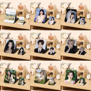 Zhang Linghe, Lu Han, and Ju Jingyi Celebrity-Style Folding Mirror, Student Dormitory Desktop Makeup Mirror, Portable Desktop Mirror