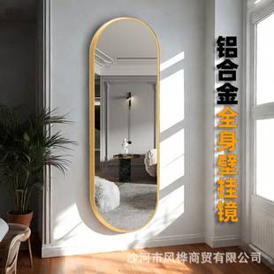 Wall-Mounted Dressing Mirror for Home, Dormitory, Bedroom, Clothing Store, Large Mirror, Simple Living Room Wall-Mounted Full-Length Mirror