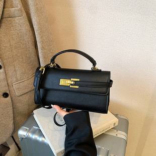 Cross-Border Handbag for Women 2026 New Model Foreign Trade Small Square Handbag Kelly Bag Versatile Commuter Shoulder Crossbody Bag