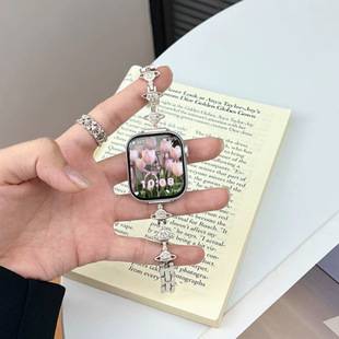 Suitable for Apple Watch iWatch Strap S11 Wristband Apple Watch 10 Metal Chain Strap for Women Se3 High-End Feel