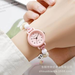 Dopamine Milk Handmade Women's Bracelet Watch, Artistic and Simple, Girls' Best Friend Watch, Niche Student Watch