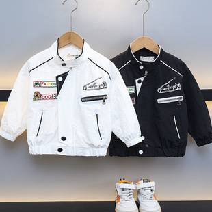 Boys' Jacket Autumn 2026 New Style Children's Cool Motorcycle Jacket Trendy Baby Spring and Autumn Baseball Jacket Top