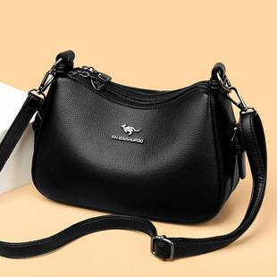 Barrel Kangaroo Single-shoulder Dumpling Bag Women's 2024 Pillow Bag Crossbody Single-shoulder Mother Bag Fashionable Simple Women's Small Square Bag
