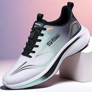 Men's Shoes New Style Youth Running Trendy Shoes Men's Sports Shoes Breathable Mesh Wear-Resistant Casual Shoes Cross-Border Wholesale