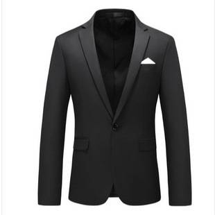 2026 Cross-Border Foreign Trade Plus Size Solid Color Men's Casual Blazer Business Casual Suit Jacket Professional Men's Suit