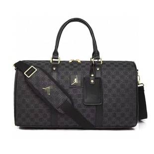 New Style Monogram Checkered Fabric Large-Capacity Fashionable Crossbody Tote Gym Bag Travel Bag