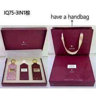 Cross-border high-quality bestseller IBRAQ three-piece gift set perfume, Middle Eastern Arabian Dubai fragrance, long-lasting scent