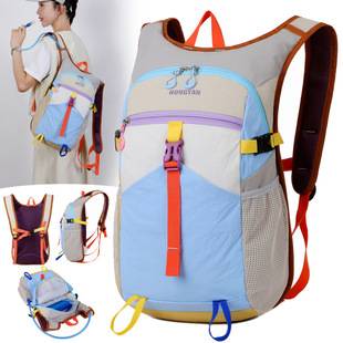 New stylish high-appearance backpack with fresh color contrast, lightweight travel backpack, large capacity, multifunctional and versatile double shoulder bag