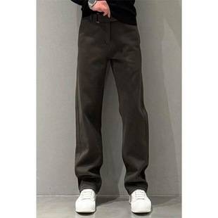 Men's Casual Pants Autumn and Winter New Men's Pants Fashionable Clean Version Trousers Drapey Comfortable Straight Pants Warm and Comfortable Pants