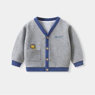 Children's Knitted Cardigan Autumn New Style Baby Jacket Korean Style Boys' Clothes Girls' Clothing Wholesale Dropshipping Free Shipping