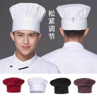 Chef Hat for Men, Breathable Work Hat for Restaurant and Kitchen, Women's Chef Cloth Hat, Mushroom Hat, Dust-Proof and Oil-Proof