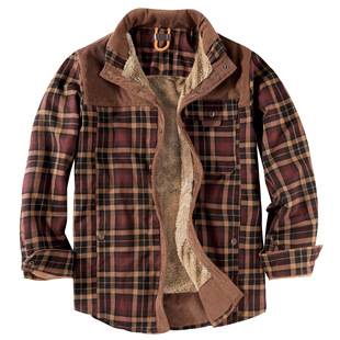 American Size Plaid Shirt Amazon jacket Men's Coat Cross-border Plus Velvet Large Size Winter Warm Cotton jacket