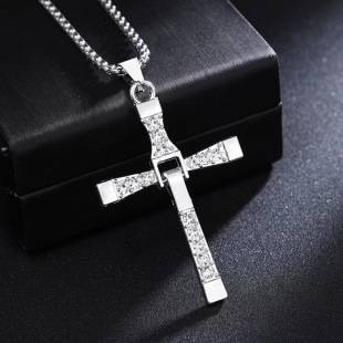 European and American Speed and Passion Toledo Same Necklace Cross Pendant Necklace Hip Hop Stainless Steel Men's Jewelry