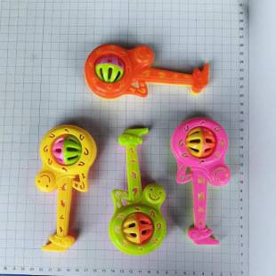 Baby Cartoon Violin with Whistle Shape Hand Rattle Toy Mother and Baby Toy Child Educational Rattle Bed Bell