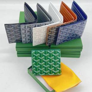Light Luxury In-Stock Goyard Wallet Korean Version Wallet Unisex Short Wallet Card Holder Cross-Border