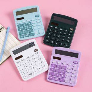 Solar-Powered Dual-Power Calculator, Voice-Enabled Calculator, Student Use, Financial Office Desktop Computer, Wholesale