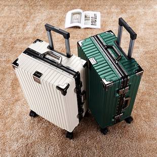 Carefully Selected Luggage That Can Be Used as a Seat, 20inch Silent Swivel Wheels, Aluminum Frame, Trolley Suitcase for Men and Women, Student Travel Suitcase, Password-Protected Suitcase
