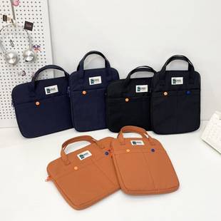 Korean Style New Laptop Bag for Women, Versatile for Commuting to Work, Handbag, Tablet Bag, Large Capacity Document Bag