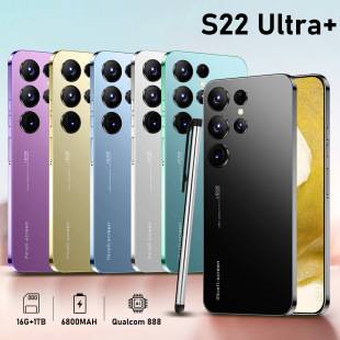 Cross-Border Mobile Phone S22Ultra+16+1T Memory Android Smartphone 7.3inch Large Screen Phone Temu Dropshipping